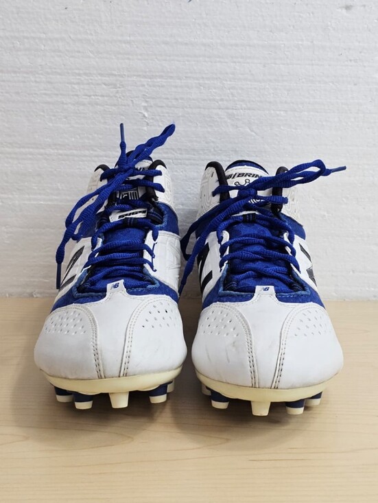 New Balance Men\'s Brine Lacrosse Cleats White Navy Blue, Sz 10 main image 10
